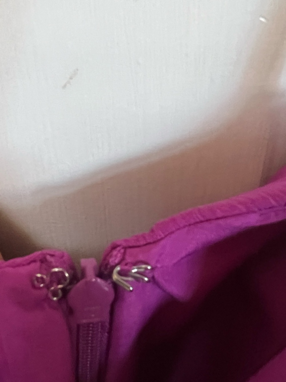 Bridesmaid One-Shoulder Fuchsia maxi dress Evening Gown/ party gown - Picture 5 of 7